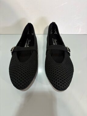 Skechers Black Knit Mary Jane Loafers with Buckle, NEW, without box.